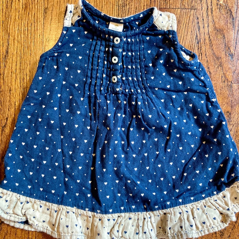 Gorgeous soft navy blue/ tan dress set